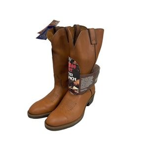 VINTAGE Durango Cowboy Boots Steel Toe Oil Resistant Leather Men’s 8.5 D New